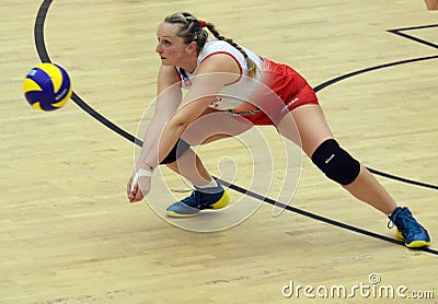 Women volleyball action Editorial Stock Photo