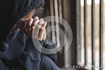 Women who are victims of human trafficking, stop violence against Women. violence and abused concept. international women`s day Stock Photo