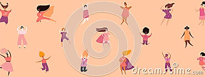 Womens day banner Vector Illustration