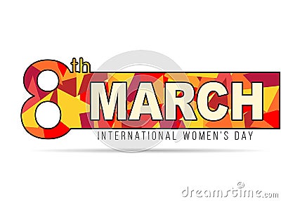 Womens day concept banner Vector Illustration