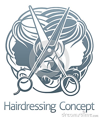 Hair Salon Stylist Hairdresser Icon Vector Illustration