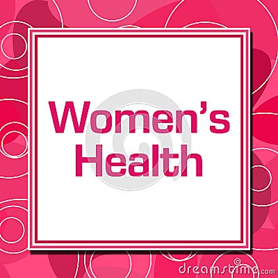 Womens Health Pink Rings Square Stock Photo