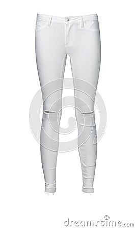 Womens pants isolated on white background Stock Photo