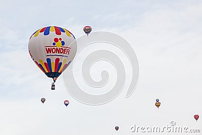 Wonder Bread Balloon at Fiesta 2014 Editorial Stock Photo