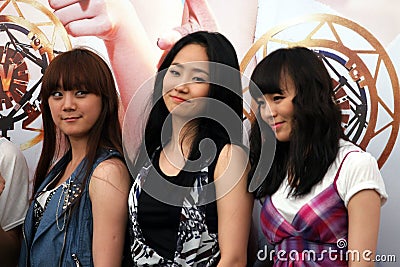 Wonder Girls in Singapore 3 Editorial Stock Photo