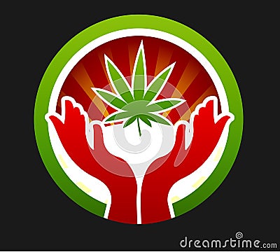 Wonder leaf of Marijuana Vector Illustration