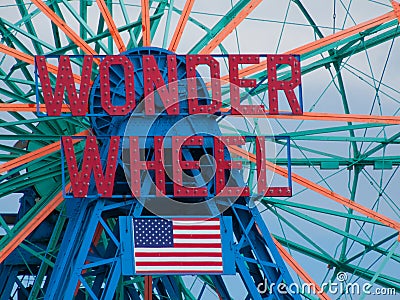 Wonder Wheel Editorial Stock Photo