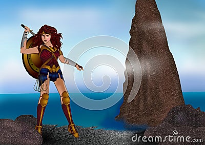 Wonder woman Editorial Stock Photo