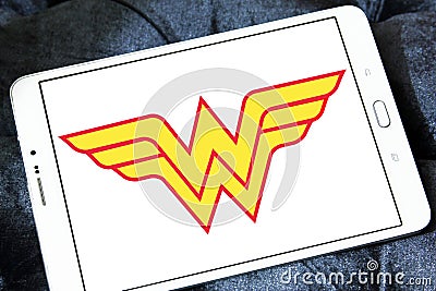 Wonder Woman logo Editorial Stock Photo