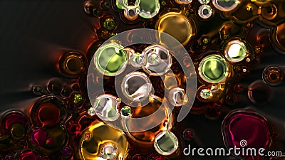 Wonderful abstract illustrated glass Stock Photo