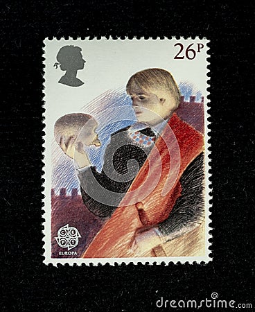 Wonderful British postage stamps Editorial Stock Photo