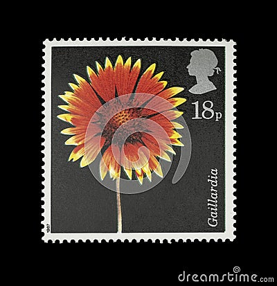 Wonderful British postage stamps Editorial Stock Photo