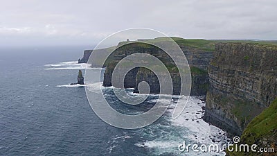 The wonderful Cliffs of Moher in Ireland Stock Photo