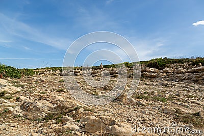 Wonderful dune landscape Cala Mesquida Mallorca Spain Stock Photo