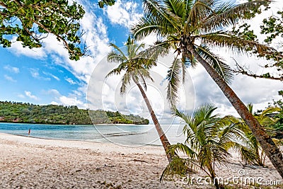 Wonderful landscape of vava`u island in Kingdom of Tonga Stock Photo