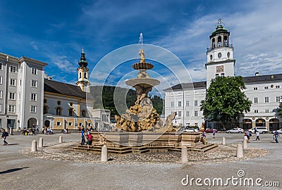 The wonderful Old Town of Salzburg. Austria Editorial Stock Photo