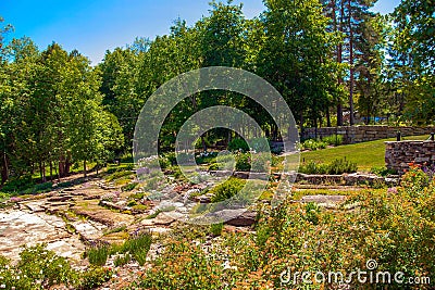 Wonderful Rock Garden in Almonte Ontario Stock Photo
