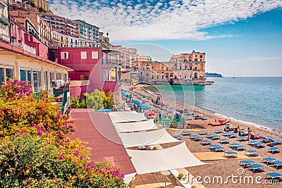 Wonderful summer cityscape of Naples, Italy, Europe. Stock Photo