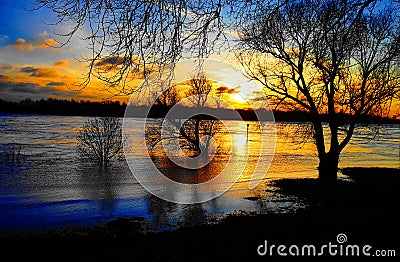 A wonderful sunset Stock Photo