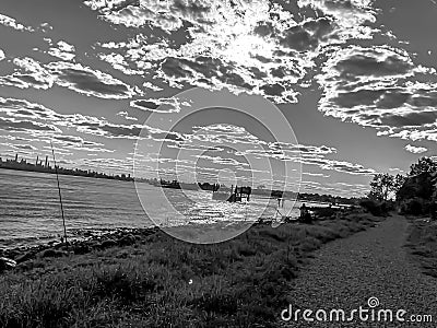 A wonderful view of Ferry Point Park Stock Photo