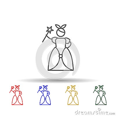 Wonderland, adventure multi color style icon. Simple thin line, outline vector of Adventure icons for ui and ux, website or mobile Stock Photo