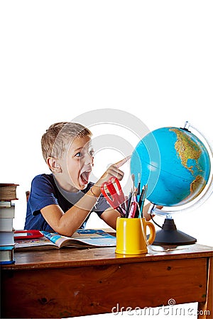 The wonders of geography Stock Photo