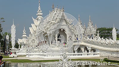 Details of hands white temple & x28;wat rong khun& x29;, Chiang Rai Editorial Stock Photo