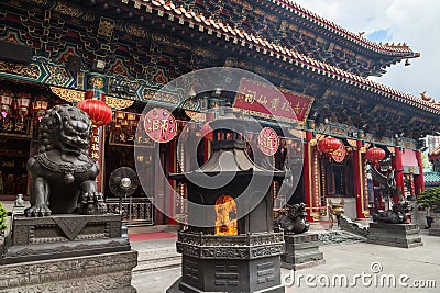 Wong Tai Sin Temple in Hong Kong Stock Photo