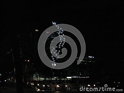 The Woo Tower, Taguig, Metro Manila, Philippines Editorial Stock Photo