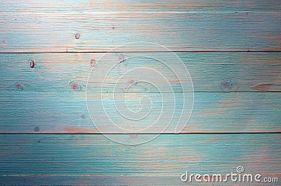 Texture wooden boards with a blue tint Stock Photo