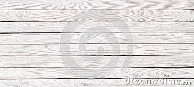 White wood texture for the layout, Panorama wooden table for background Stock Photo