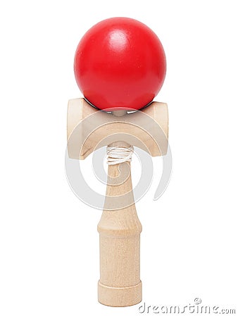 Wood ball Kendama toy, game Stock Photo