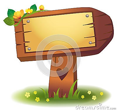 Wood banner Stock Photo