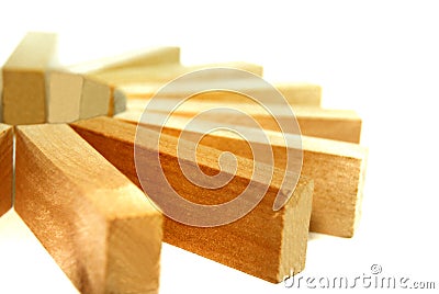 Wood Block Series 7 Stock Photo