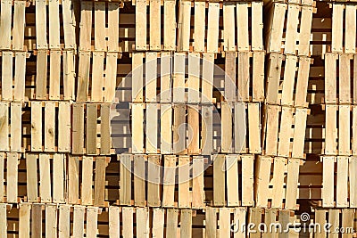 Wood boxes Stock Photo