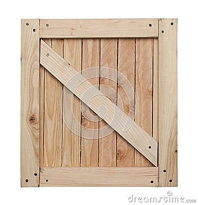 Wood Crate Top Stock Photo