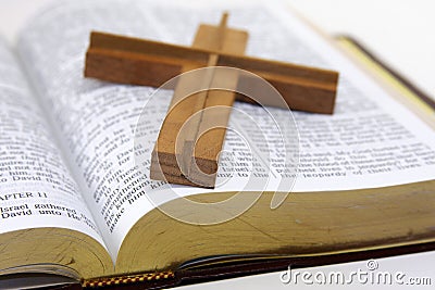 Wood Cross Stock Photo