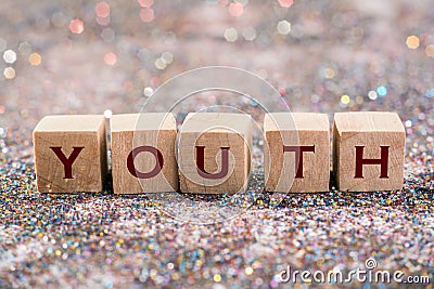Youth word Stock Photo