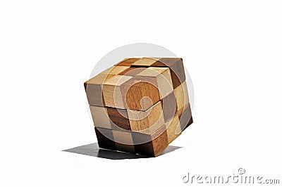 wood Cubic Stock Photo