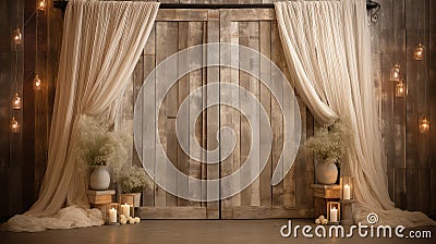 wood design rustic background Cartoon Illustration