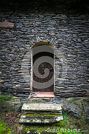 Wooden Door Entrance Castle Germany Stock Photo