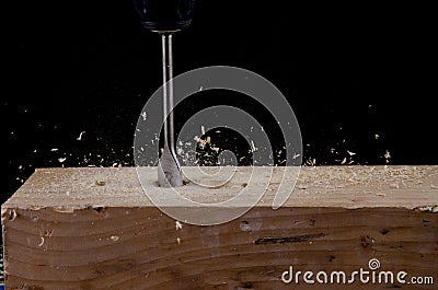 Wood drill bit Stock Photo