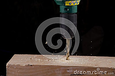 Wood drill bit Stock Photo