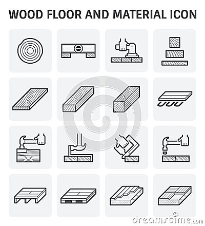 Wood floor icon Vector Illustration