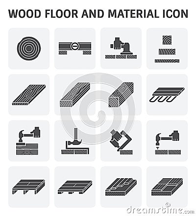 Wood floor icon Vector Illustration