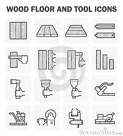 Wood floor icon Vector Illustration