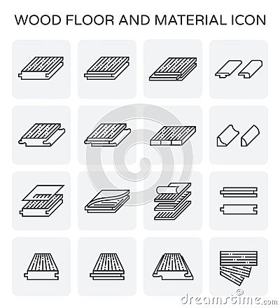 Wood floor icon Vector Illustration