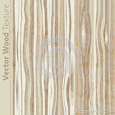 Wood grain textured background pattern Vector Illustration