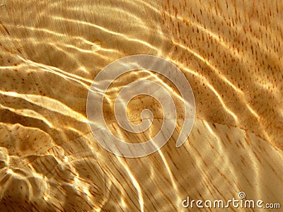 Wood grain under water Stock Photo