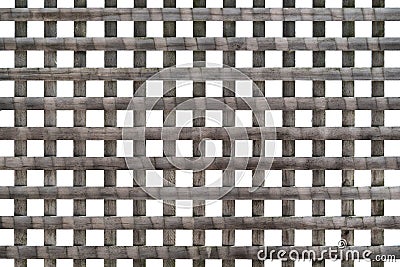 Wood lattice on a white background Stock Photo